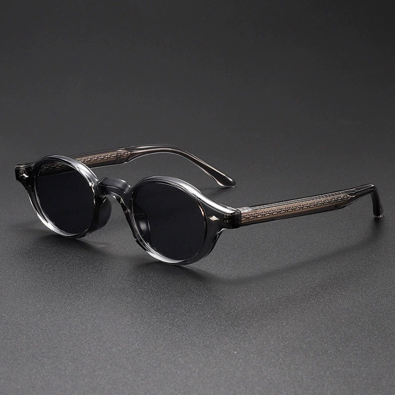 Galen Lightweight Round Sunglasses — Grey | Emory & Blanc