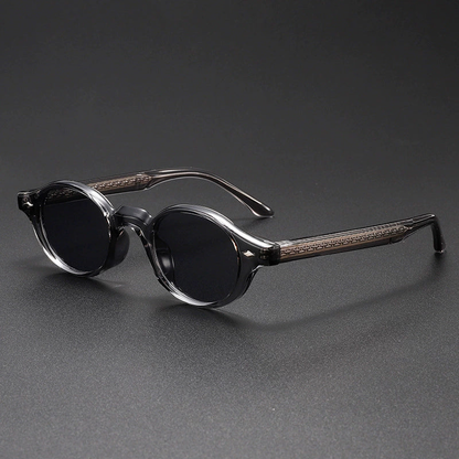 Galen Lightweight Round Sunglasses — Grey | Emory & Blanc