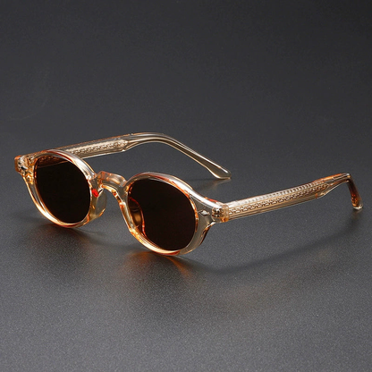 Galen Lightweight Round Sunglasses — Rose | Emory & Blanc