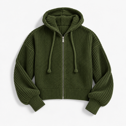 Galina Relaxed Fit Zip-Up Hoodie | Emory & Blanc