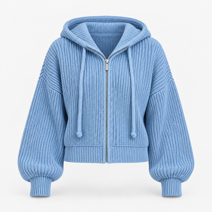 Galina Relaxed Fit Zip-Up Hoodie | Emory & Blanc