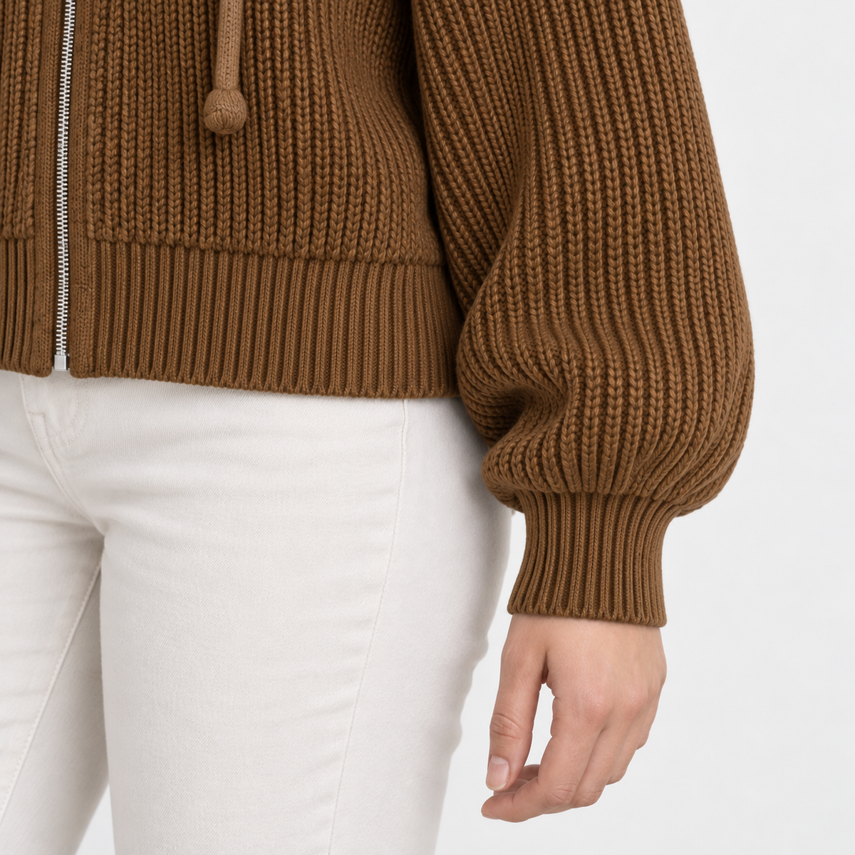 Galina Relaxed Fit Zip-Up Hoodie | Emory & Blanc