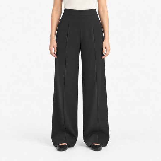 Gisela Lightweight Wide Leg Pants — Black | Emory & Blanc