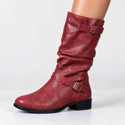 Henley Soft Slouch Buckle Boots | Emory & Blanc