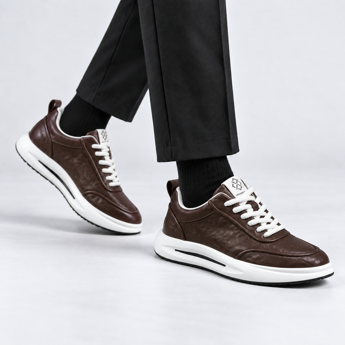 Hollis Men's Lightweight Rubber-Sole Sneakers | Emory & Blanc
