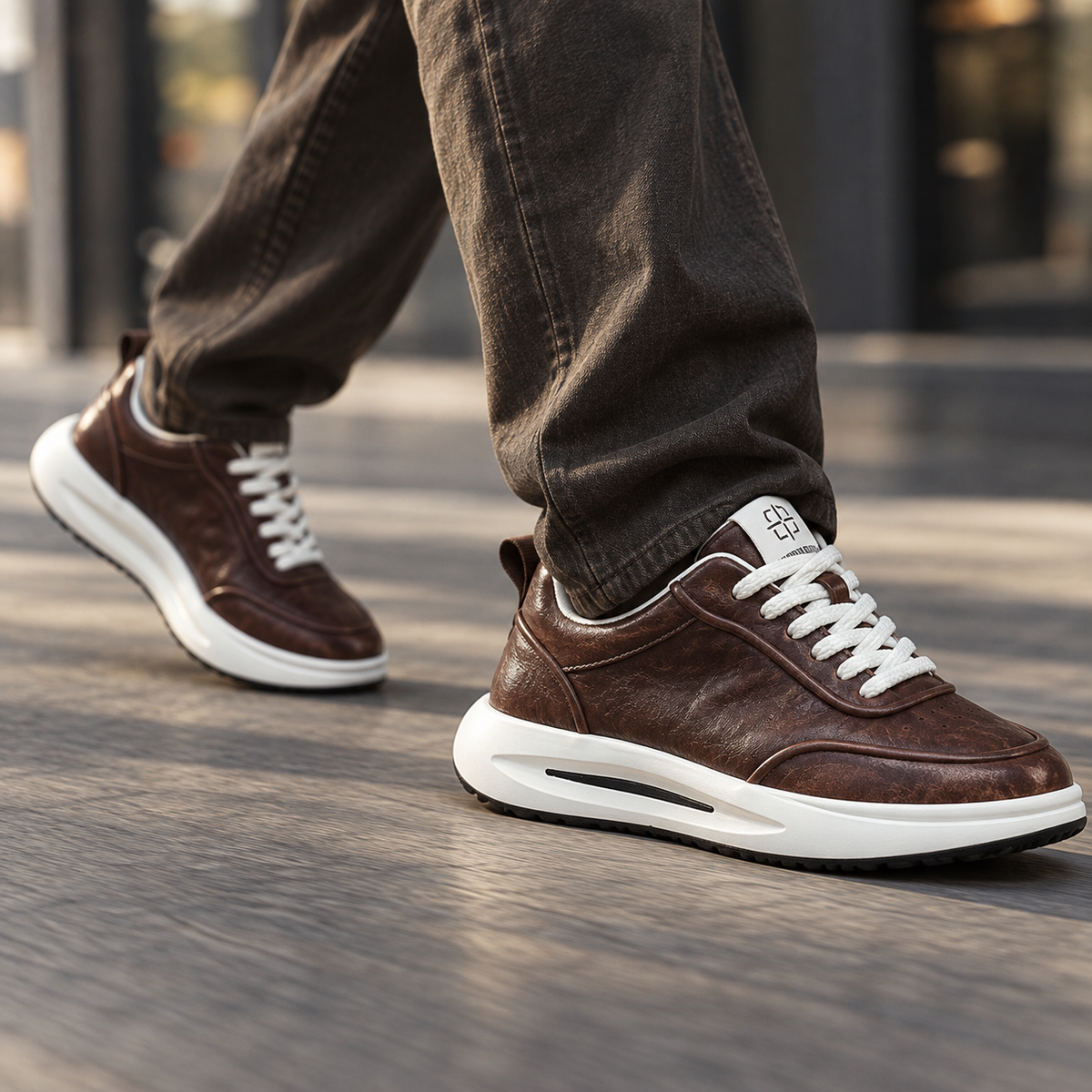 Hollis Men's Lightweight Rubber-Sole Sneakers | Emory & Blanc