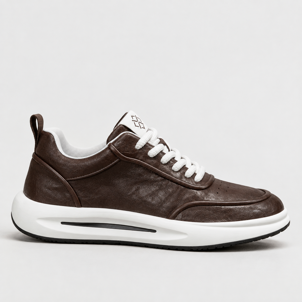 Hollis Men's Lightweight Rubber-Sole Sneakers — Brown | Emory & Blanc
