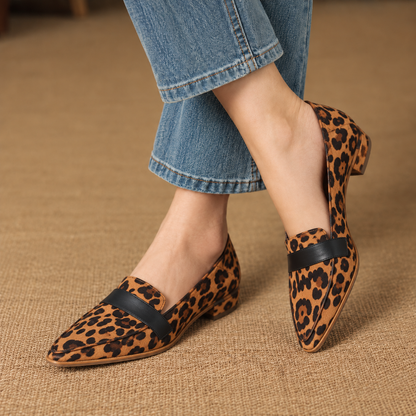 Honora Easy Slip-On Penny Loafers, Pointed Toe | Emory & Blanc