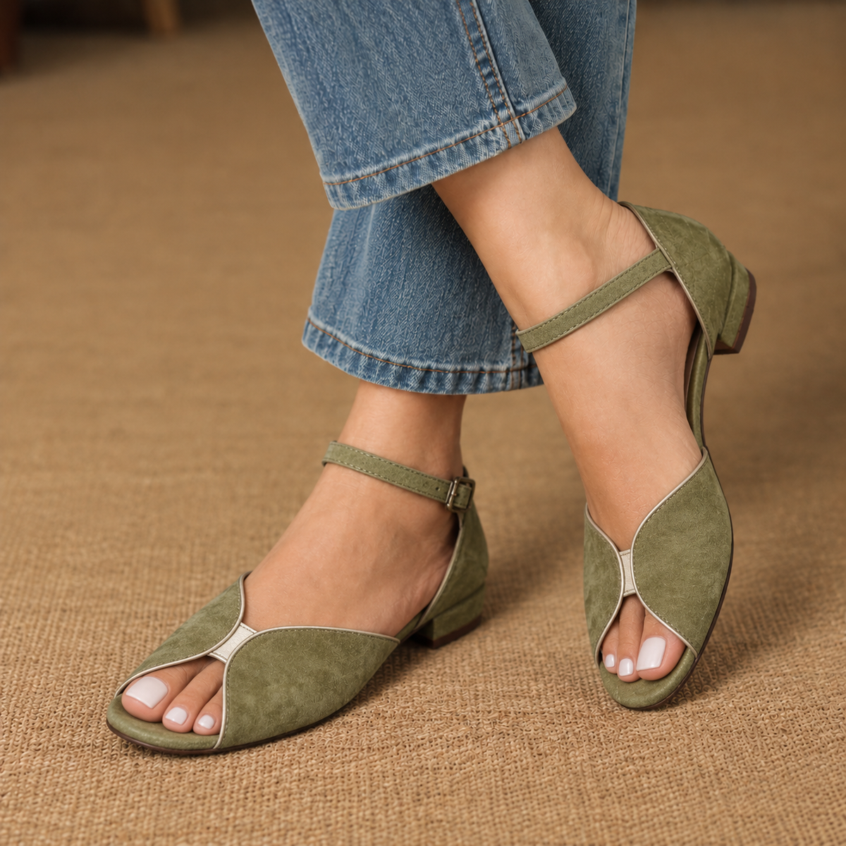 Inez Women's Cushioned Ankle-Strap Sandals | Emory & Blanc