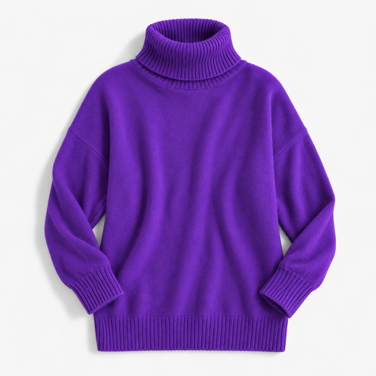 Isaline Soft Roll-Neck Sweater, Relaxed Fit | Emory & Blanc