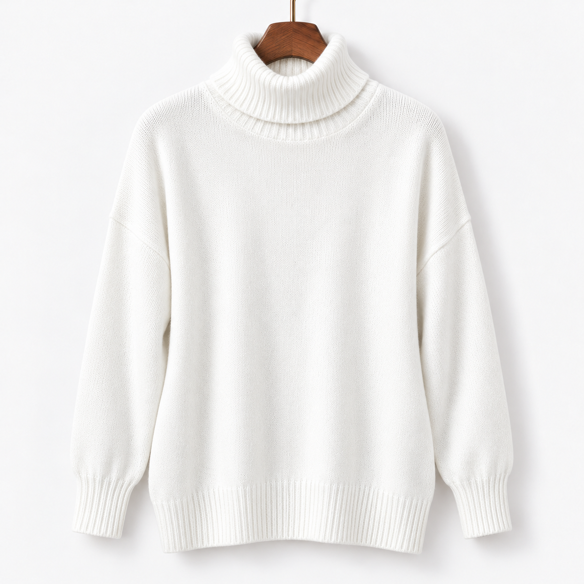 Isaline Soft Roll-Neck Sweater, Relaxed Fit | Emory & Blanc