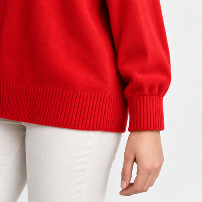 Isaline Soft Roll-Neck Sweater, Relaxed Fit | Emory & Blanc