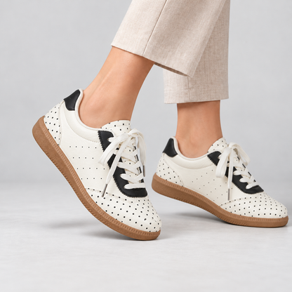 Isla Cushioned Lace-Up Walking Sneakers | Emory & Blanc