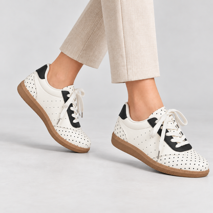Isla Cushioned Lace-Up Walking Sneakers | Emory & Blanc