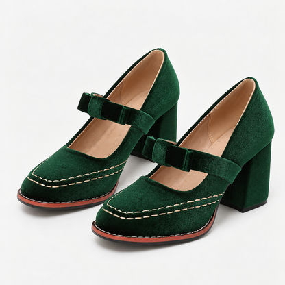 Isolde Soft Mary Jane Block Heels | Emory & Blanc