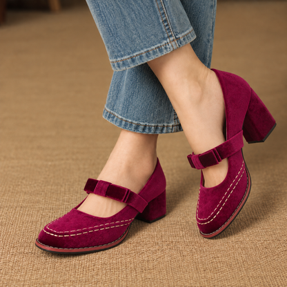 Isolde Soft Mary Jane Block Heels | Emory & Blanc