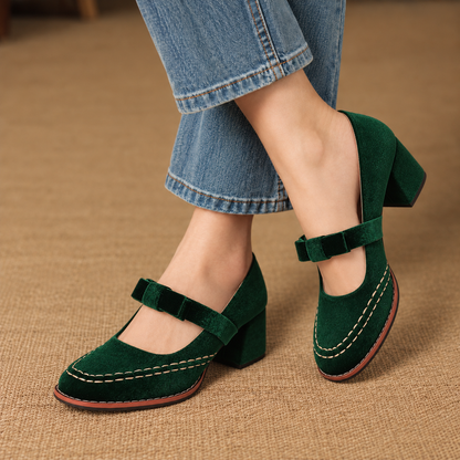 Isolde Soft Mary Jane Block Heels | Emory & Blanc