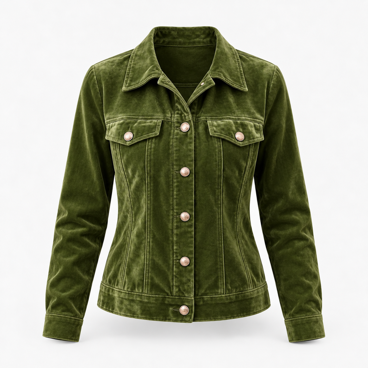 Janelle Comfort Button-Front Jacket | Emory & Blanc