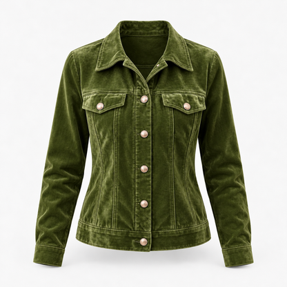 Janelle Comfort Button-Front Jacket | Emory & Blanc