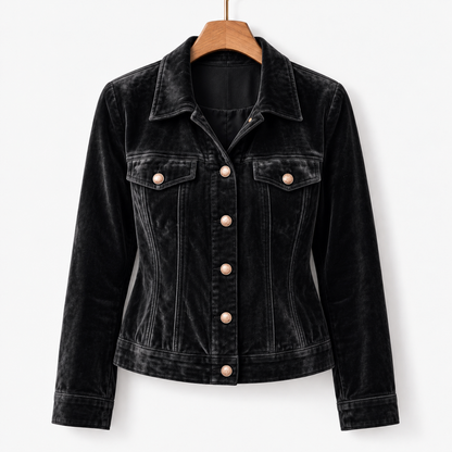 Janelle Comfort Button-Front Jacket | Emory & Blanc
