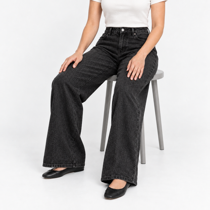 Jolie Relaxed Fit High-Rise Wide Leg Jeans | Emory & Blanc