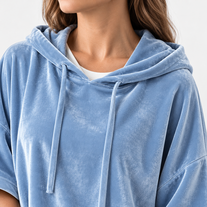 Juliana Relaxed Fit Hooded Top | Emory & Blanc