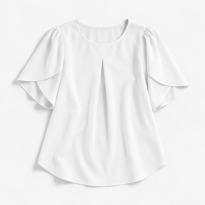 Julien Stretch Pleated Pullover Shirt | Emory & Blanc