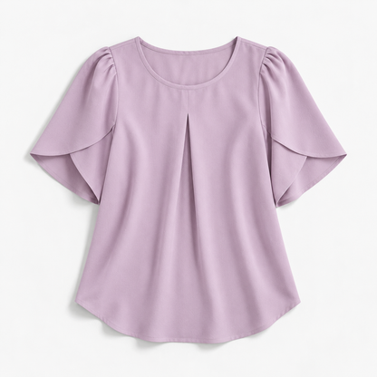 Julien Stretch Pleated Pullover Shirt | Emory & Blanc