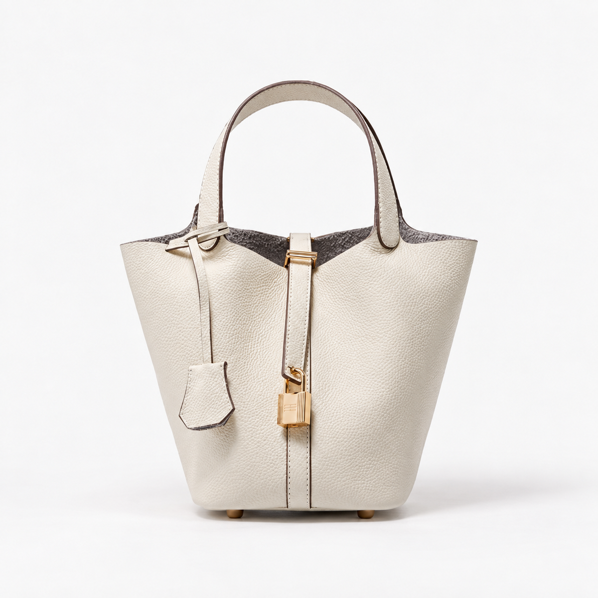 Juliet | Women's Everyday Faux Leather Tote Bag — White | Emory & Blanc
