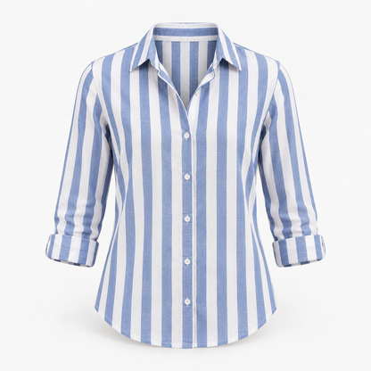 Juniper Relaxed Fit Striped Button-Up Shirt | Emory & Blanc