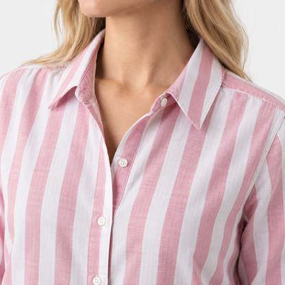 Juniper Relaxed Fit Striped Button-Up Shirt | Emory & Blanc