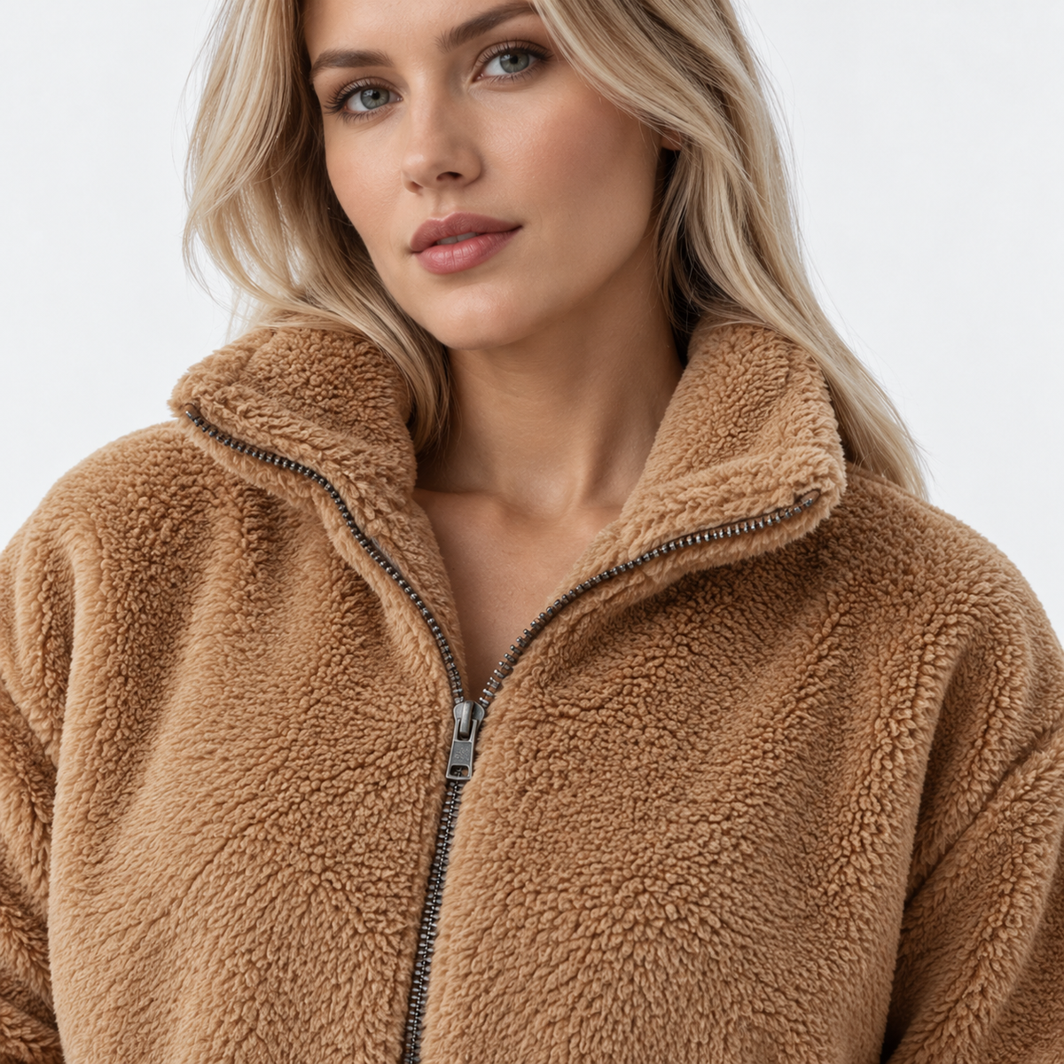 Larissa Stretch Zip-Up Jacket | Emory & Blanc
