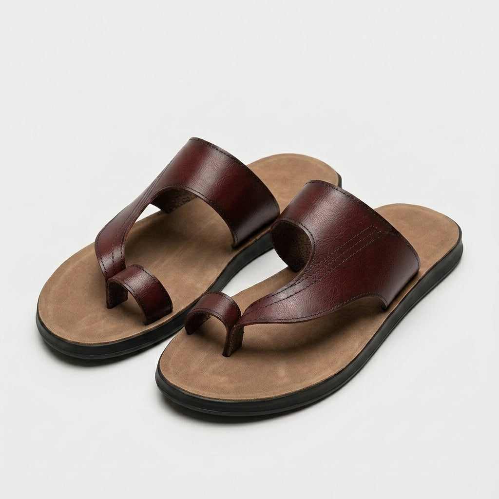 Leather Toe-Ring Slide