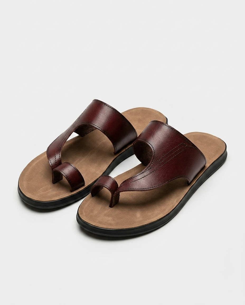 Leather Toe-Ring Slide - product_gallery 1