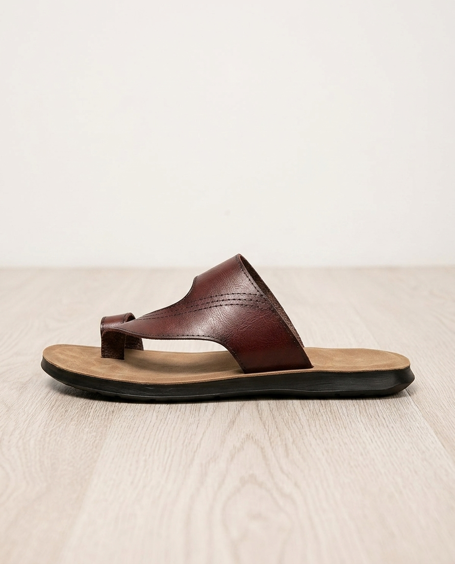 Leather Toe-Ring Slide - lifestyle 7