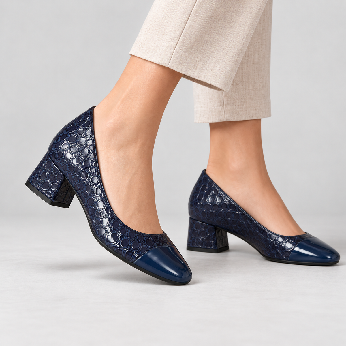 Leila Comfort Block Heel Pumps | Emory & Blanc