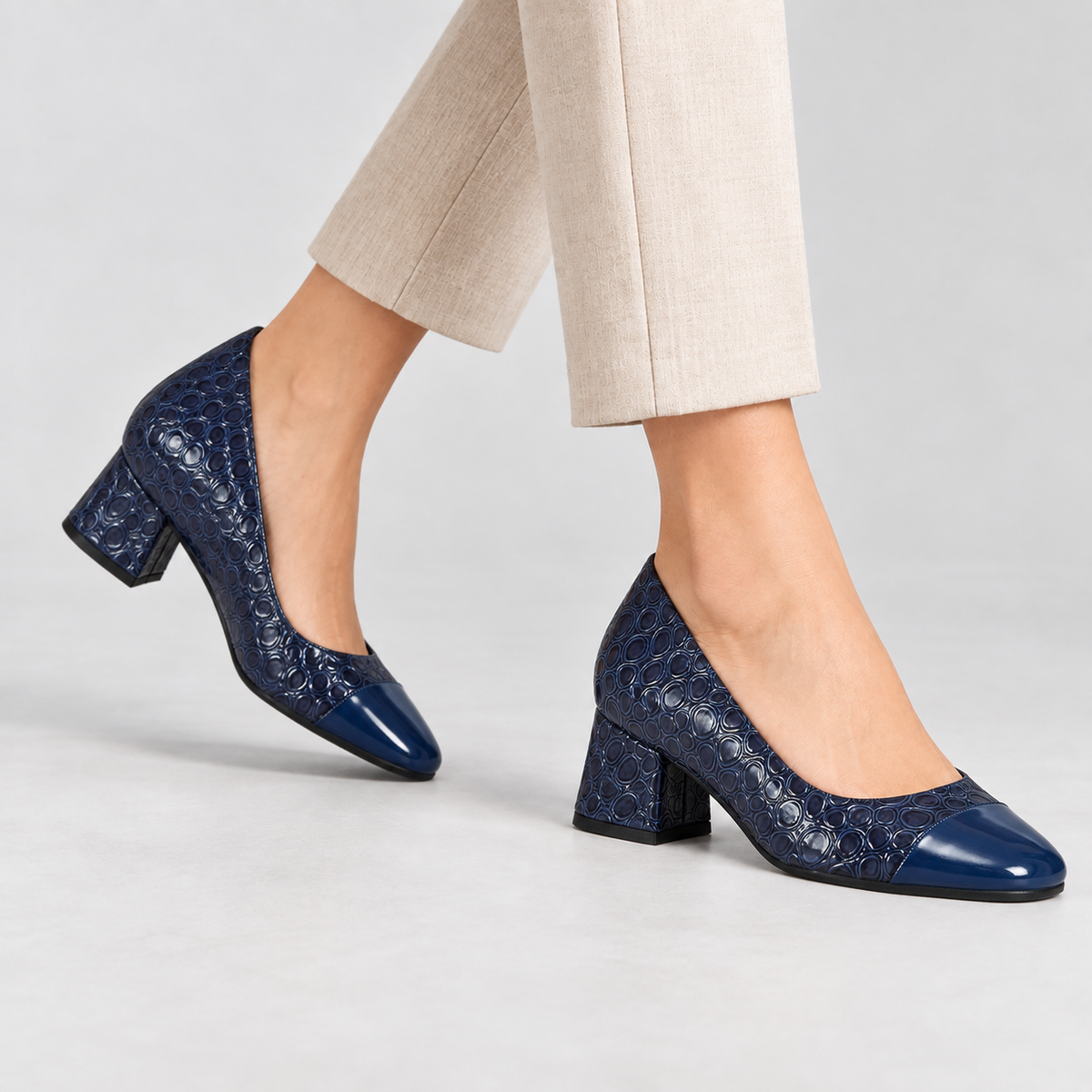 Leila Comfort Block Heel Pumps | Emory & Blanc