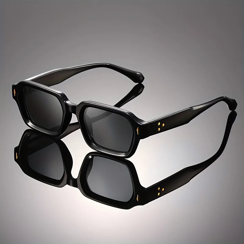 Leland Lightweight Square Sunglasses — Black | Emory & Blanc