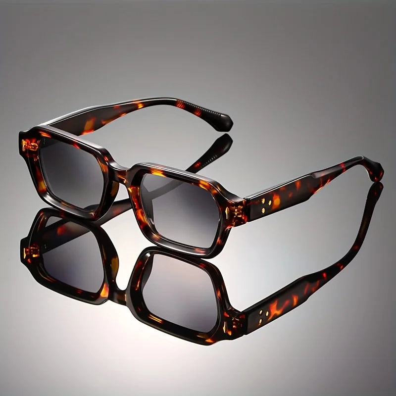 Leland Lightweight Square Sunglasses — Full Leopard | Emory & Blanc