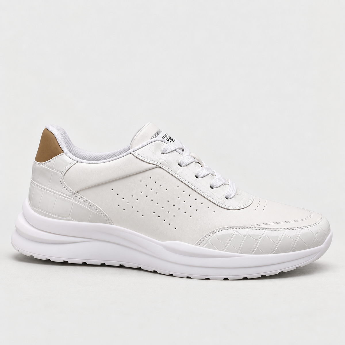 Lennox Men's Soft Casual Walking Shoes — White | Emory & Blanc