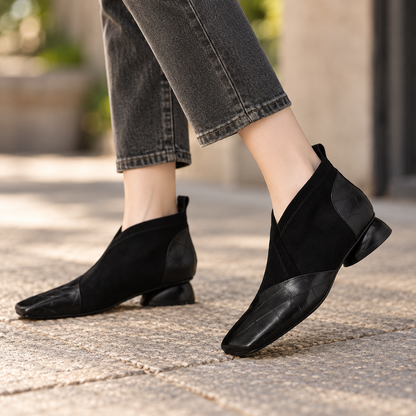 Leona Easy Pull-On Ankle Boots | Emory & Blanc