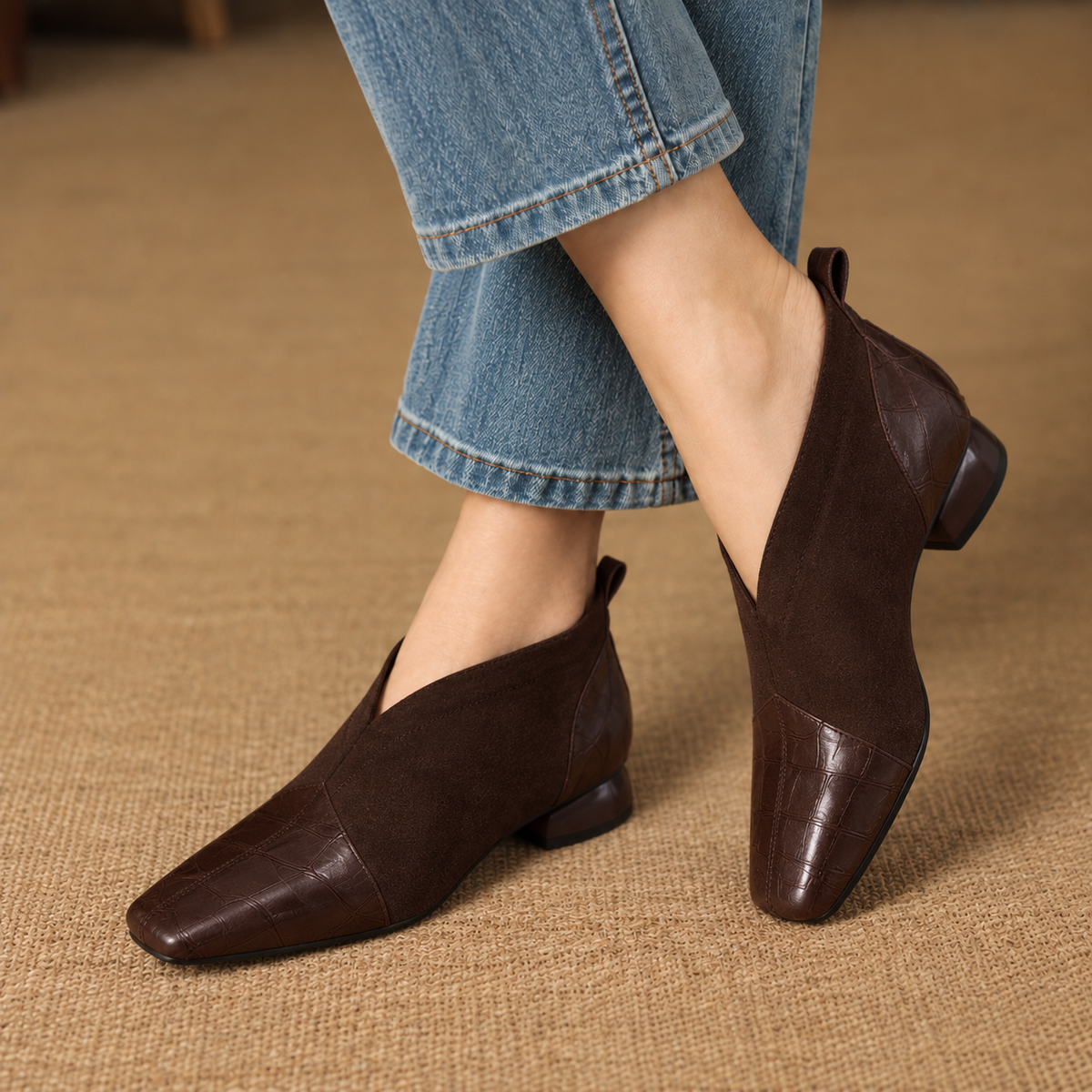 Leona Easy Pull-On Ankle Boots | Emory & Blanc