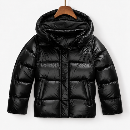 Leora Comfort Hooded Puffer Jacket | Emory & Blanc