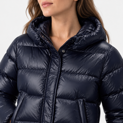 Leora Comfort Hooded Puffer Jacket | Emory & Blanc