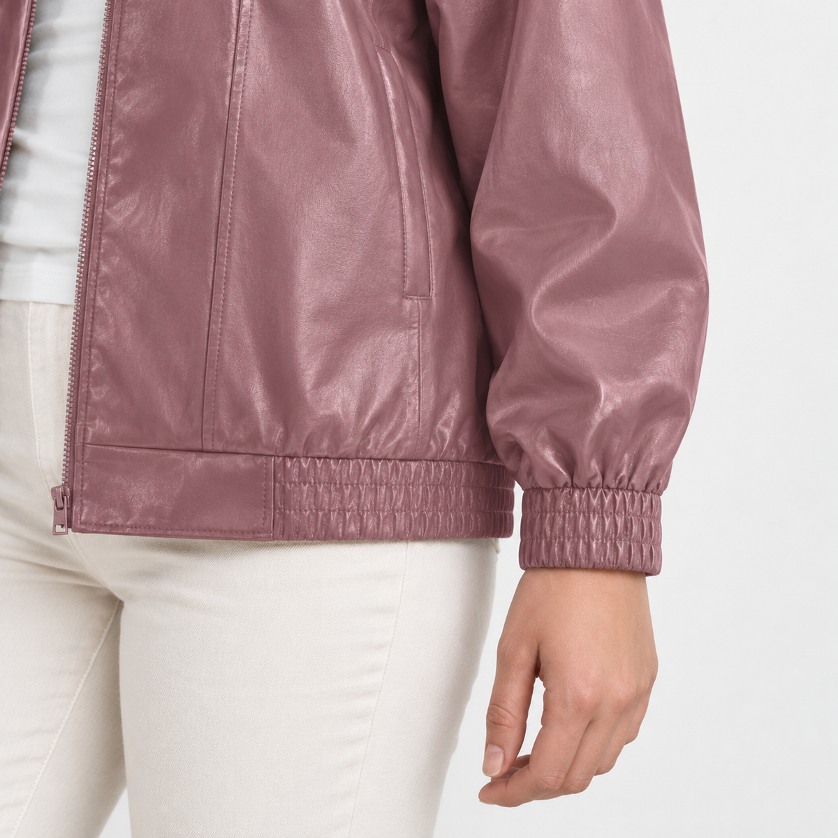 Lianne Relaxed Fit Zip-Front Jacket | Emory & Blanc