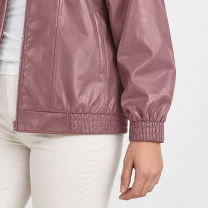 Lianne Relaxed Fit Zip-Front Jacket | Emory & Blanc