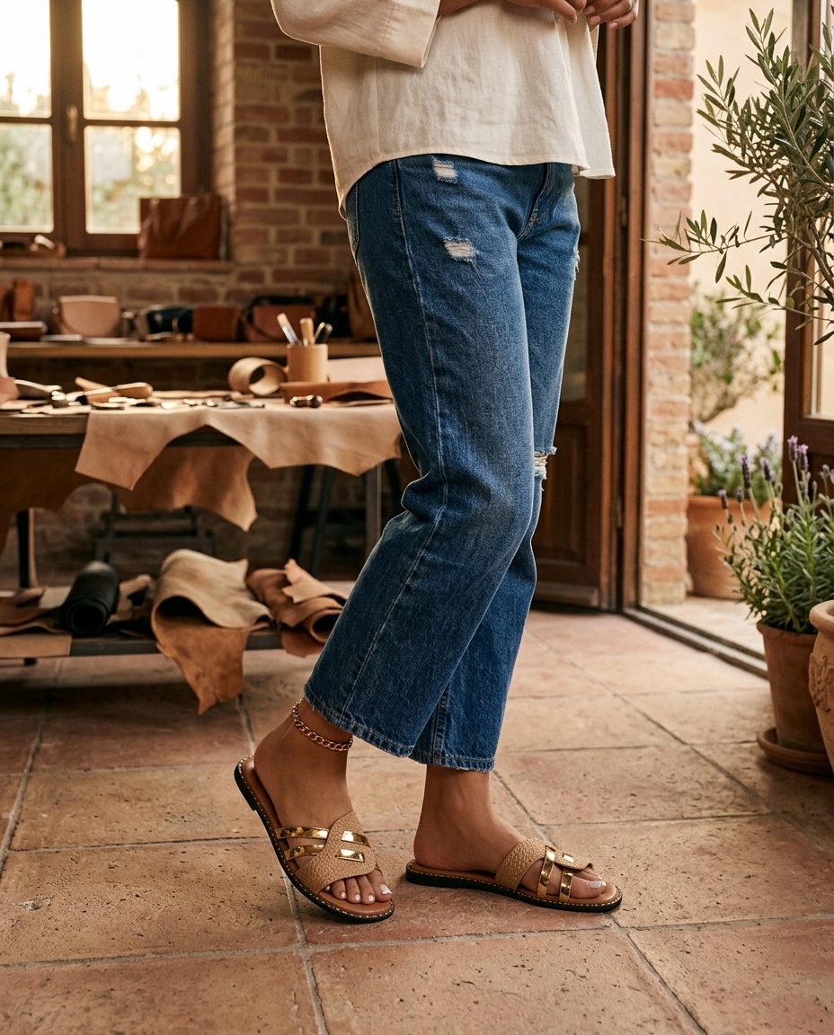 Lido Woven Slide Sandal - lifestyle 13