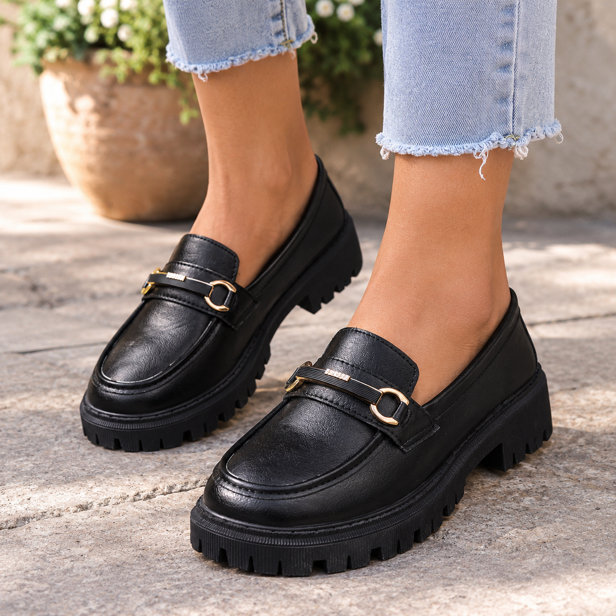 Lila Comfort Lug Sole Loafers | Emory & Blanc