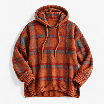 Linley Relaxed Fit Hooded Plaid Pullover | Emory & Blanc
