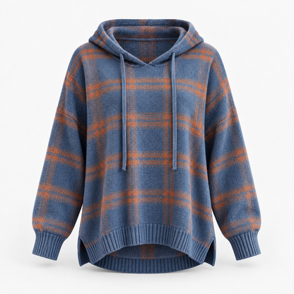 Linley Relaxed Fit Hooded Plaid Pullover | Emory & Blanc